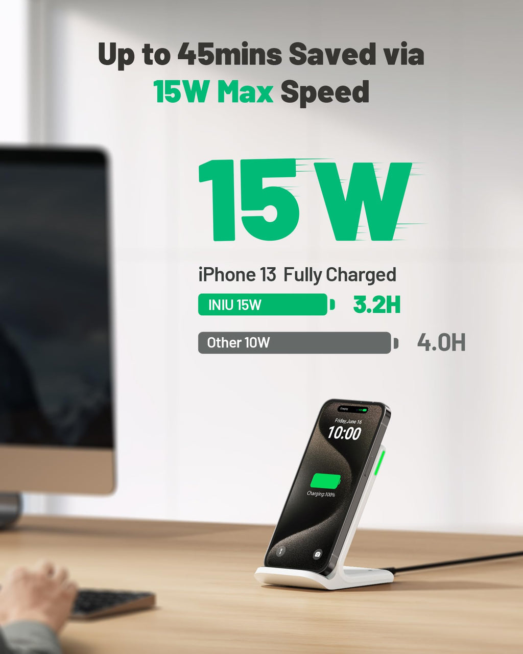 Tech Charge Pro™ 15W Fast Wireless Charging Pad – Qi Certified