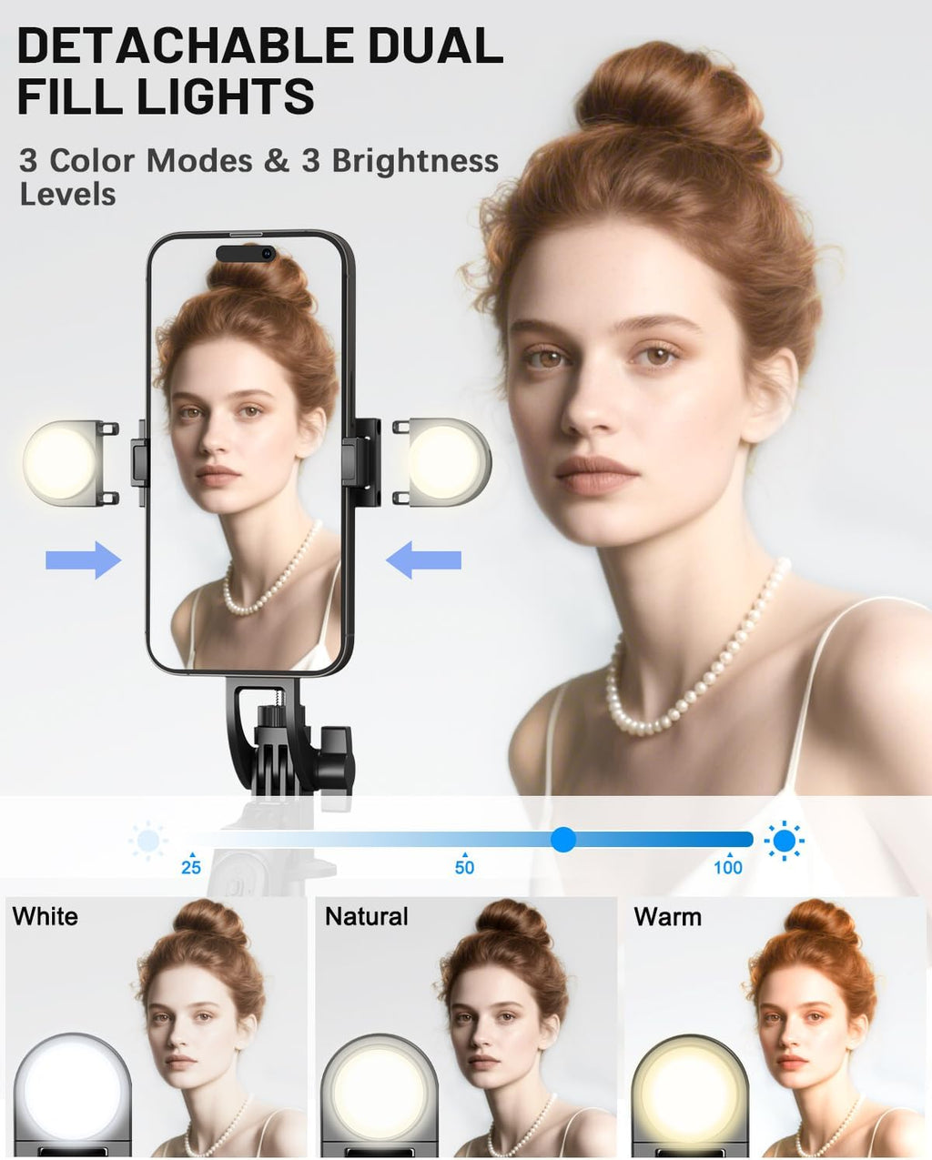 Tech VlogPro™ Creator Kit – 71” Tripod, Light, Remote & Mic