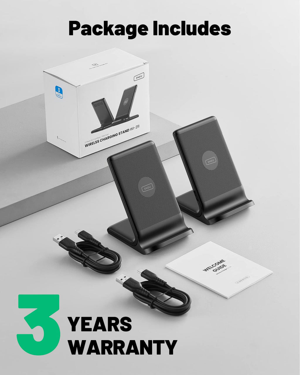 Tech Charge Pro™ 15W Fast Wireless Charging Pad – Qi Certified