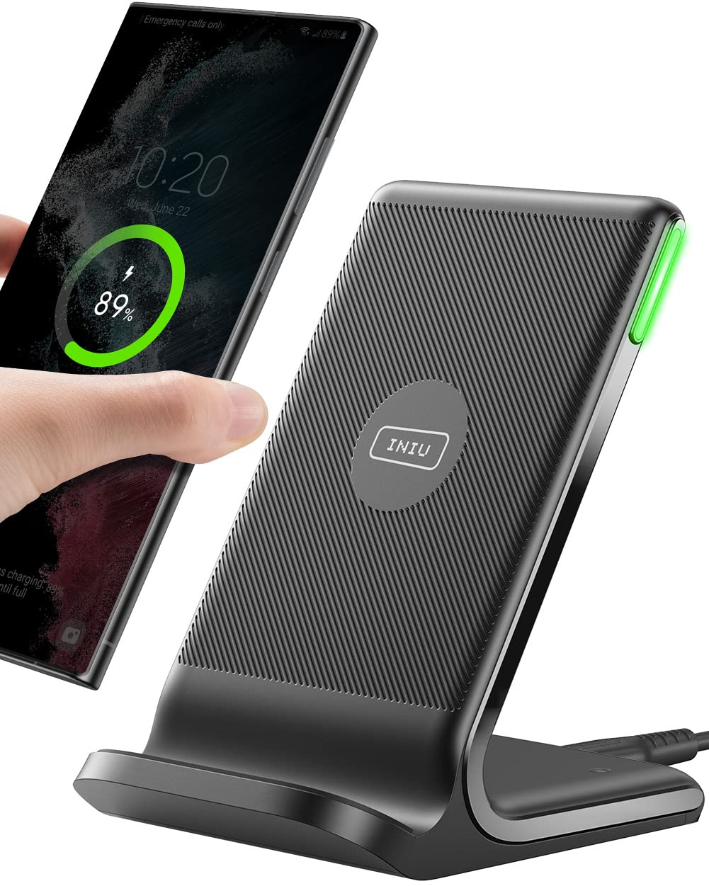 Tech Charge Pro™ 15W Fast Wireless Charging Pad – Qi Certified