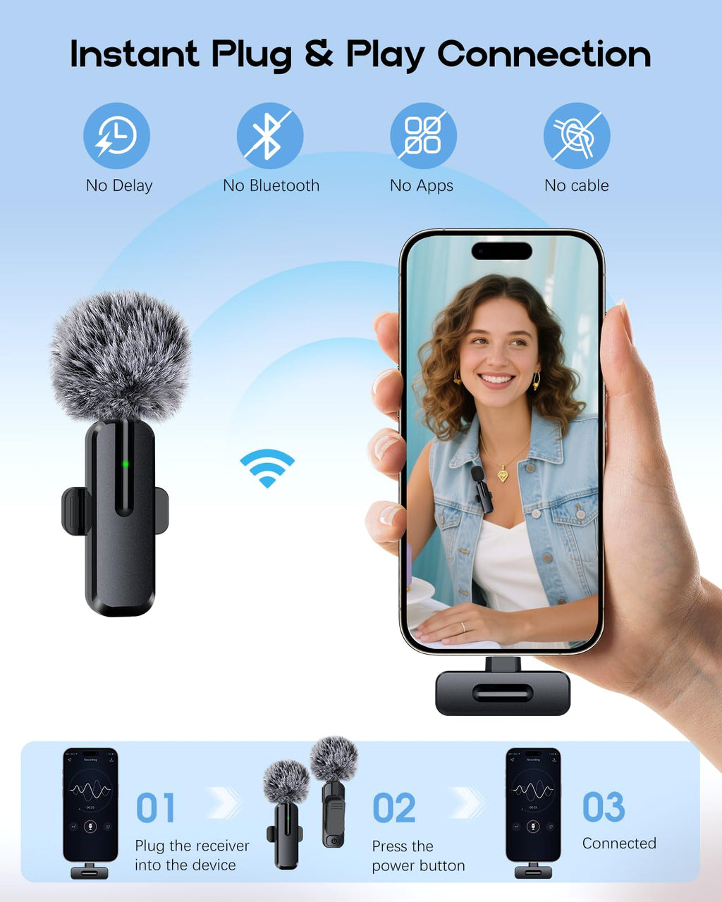 Tech MicroPro™ Wireless Mini Mic (2-Pack)