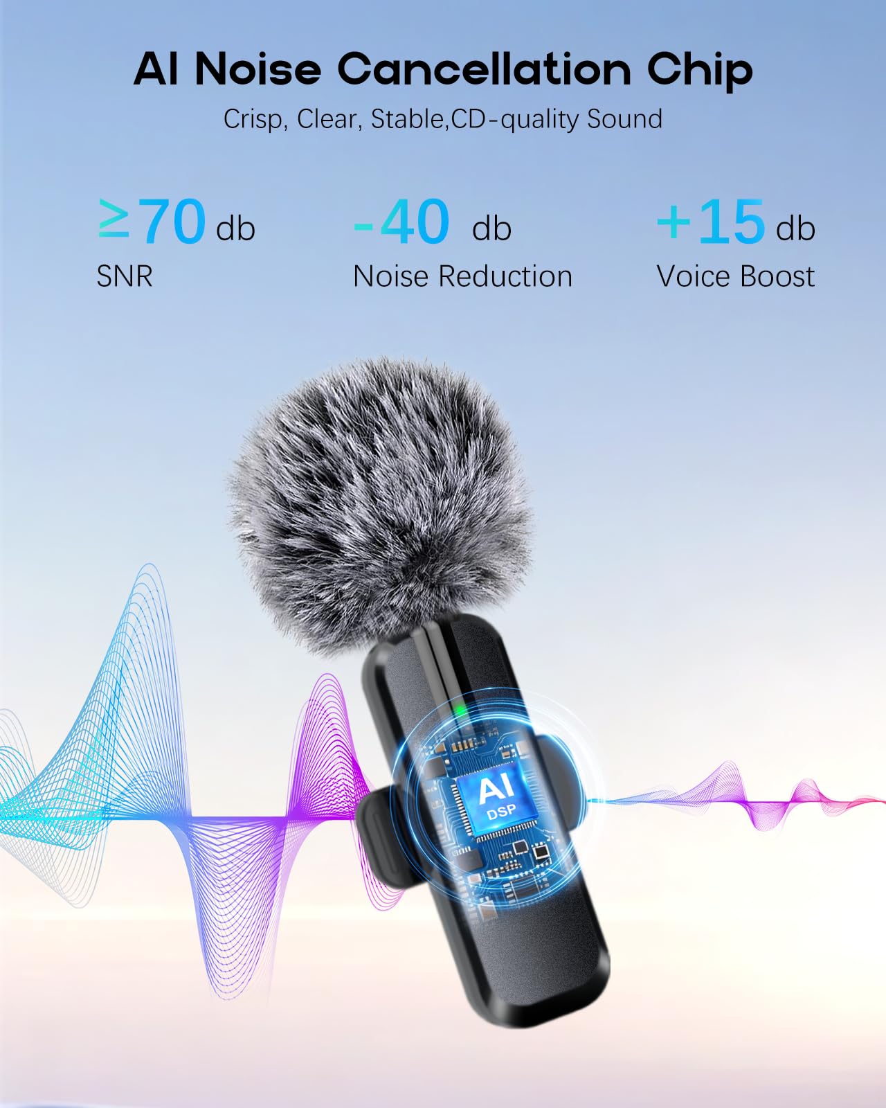 Tech MicroPro™ Wireless Mini Mic (2-Pack)