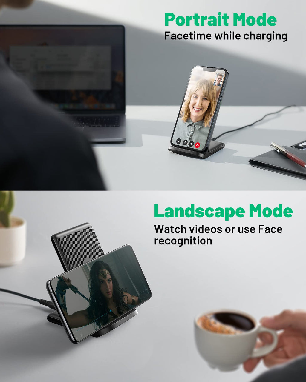 Tech Charge Pro™ 15W Fast Wireless Charging Pad – Qi Certified