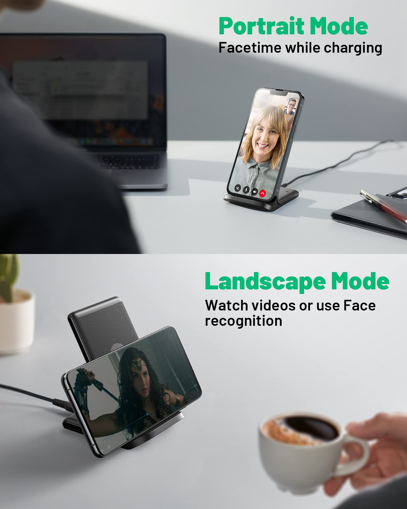 Tech Charge Pro™ 15W Fast Wireless Charging Pad – Qi Certified