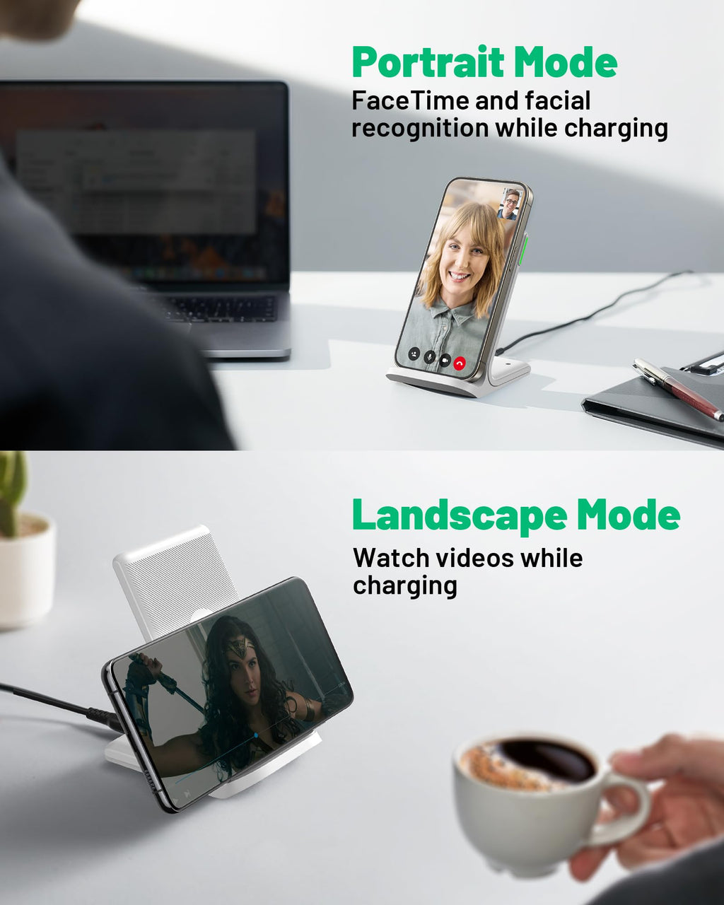 Tech Charge Pro™ 15W Fast Wireless Charging Pad – Qi Certified