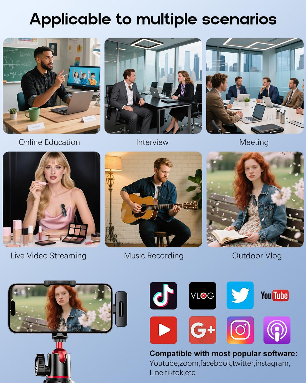 Tech MicroPro™ Wireless Mini Mic (2-Pack)