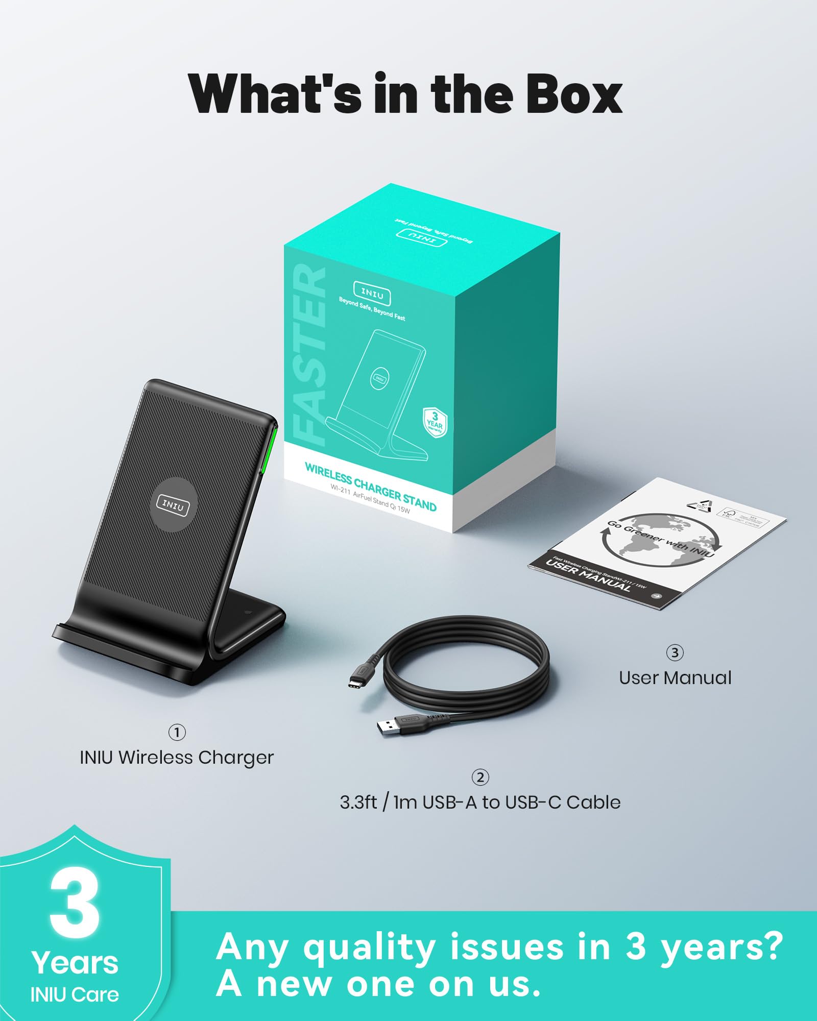 Tech Charge Pro™ 15W Fast Wireless Charging Pad – Qi Certified