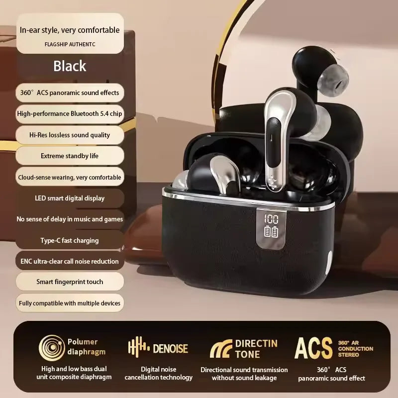 SONY Wireless Earphone Hi-Res Audio Noise Cancelling Bluetooth 5.3 Earbuds Hifi Headphones with Charging Case for IPhone iPad