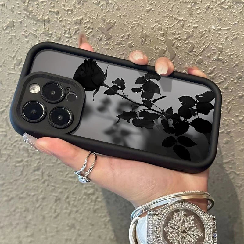 Tech Case Noir Rose™ Minimalist Black Rose Case –iPhone Series