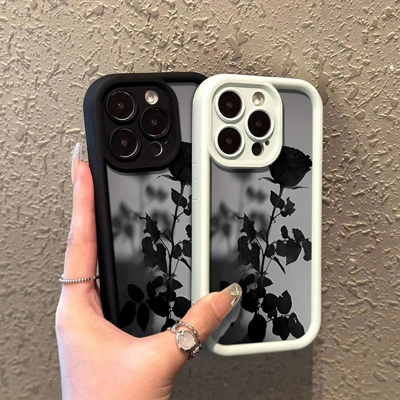 Tech Case Noir Rose™ Minimalist Black Rose Case –iPhone Series